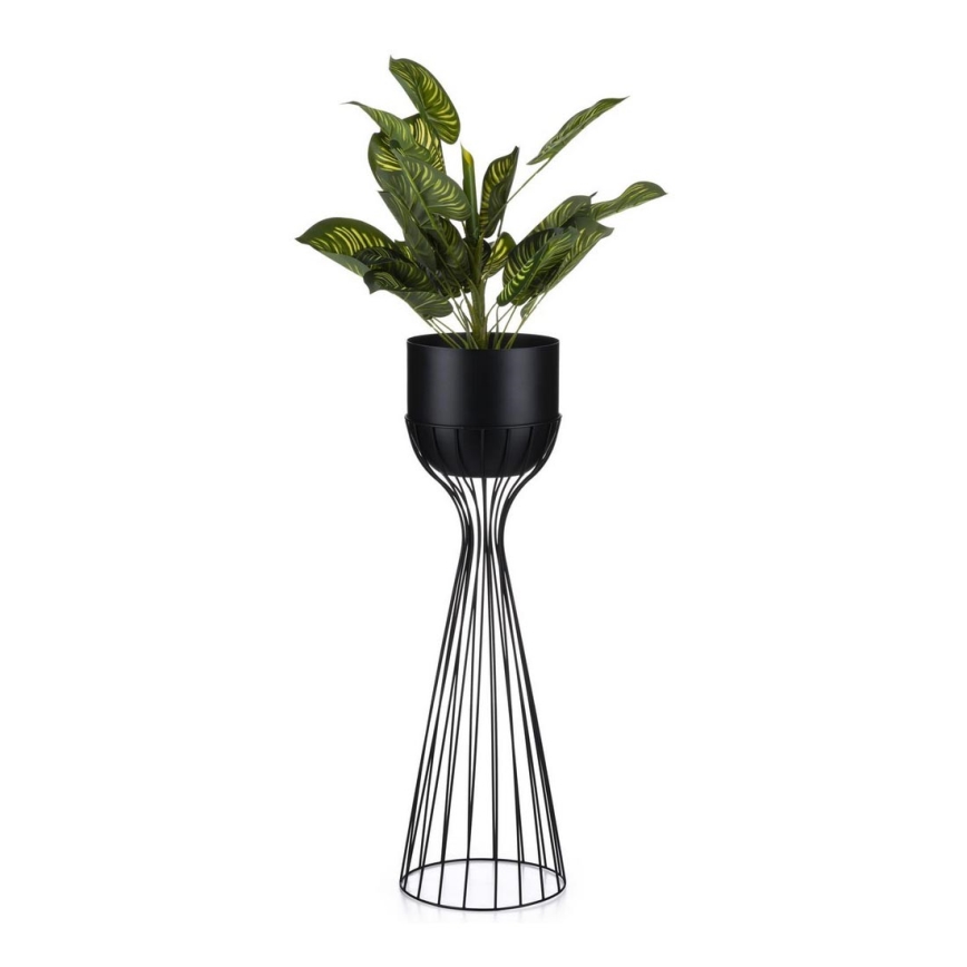 Metall-Blumentopf LOFT 68x20 cm schwarz