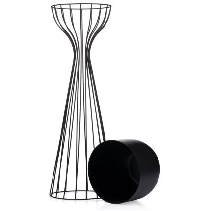 Metall-Blumentopf LOFT 68x20 cm schwarz
