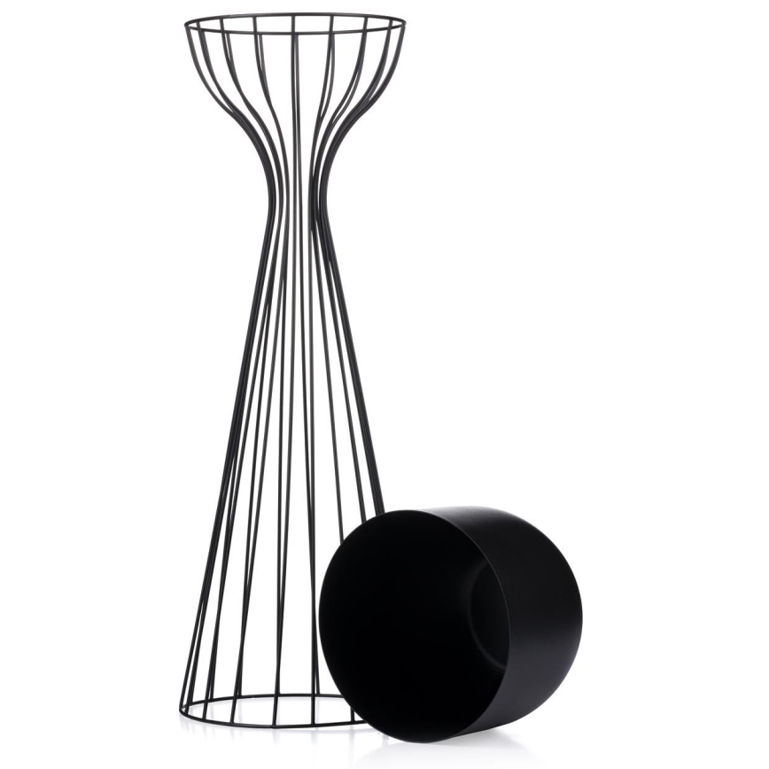 Metall-Blumentopf LOFT 68x20 cm schwarz