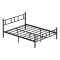 Metall-Doppelbett PIRON, 120 x 200 cm, schwarz, max. Belastbarkeit 120 kg