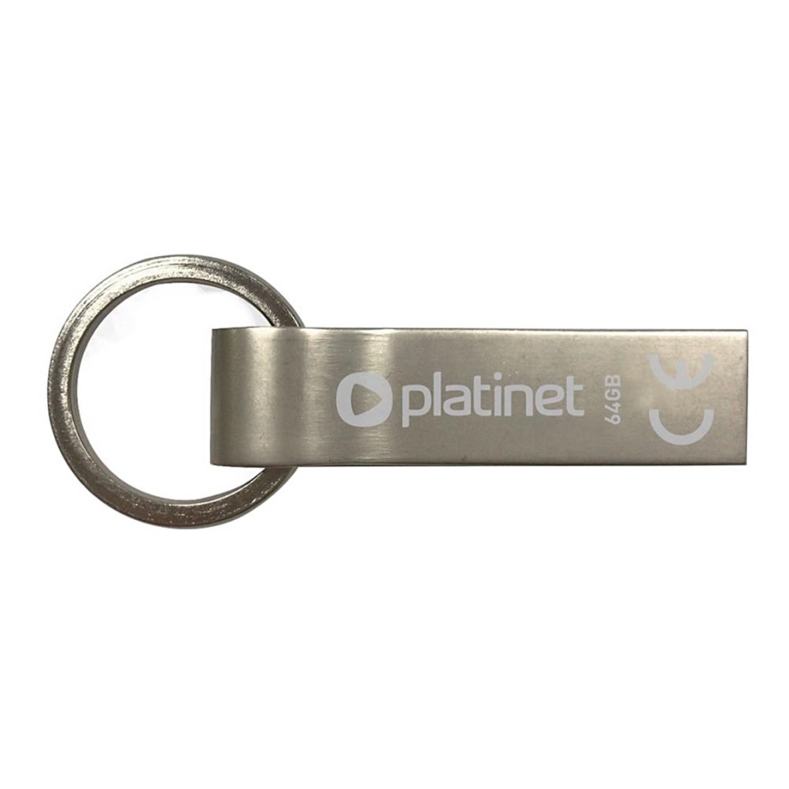 Metall wasserdicht Flash Disk USB 64GB matt Chrom