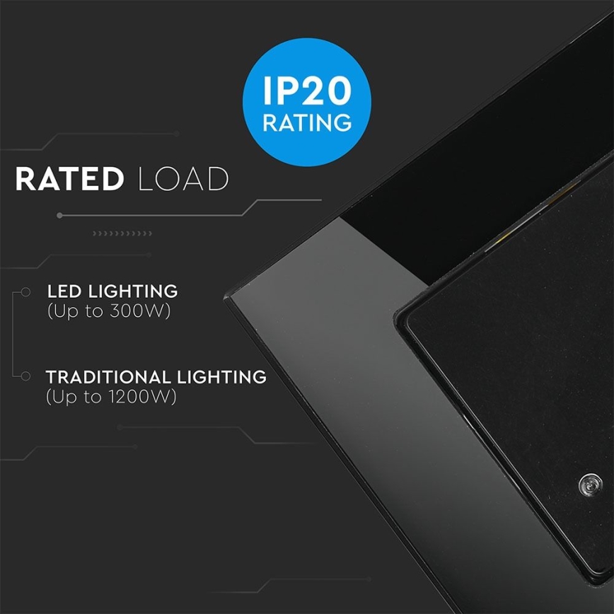 Mikrowellen-Bewegungsmelder 180° 300W/230V schwarz