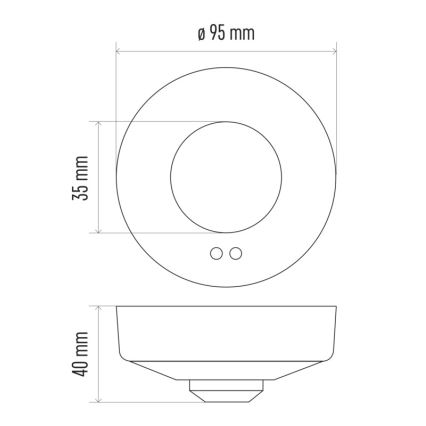 Mikrowellen-Bewegungssensor MW B 360° 1200W/230V weiß