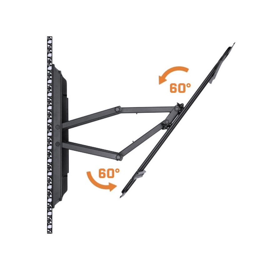 MK FLORIA MKF-17DP641 - Wandhalterung für TV-Gerät mit Gelenk 80 schwarz