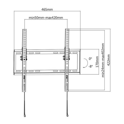 MK FLORIA MKF-20DN447 - Klappbare TV-Wandhalterung 65" schwarz