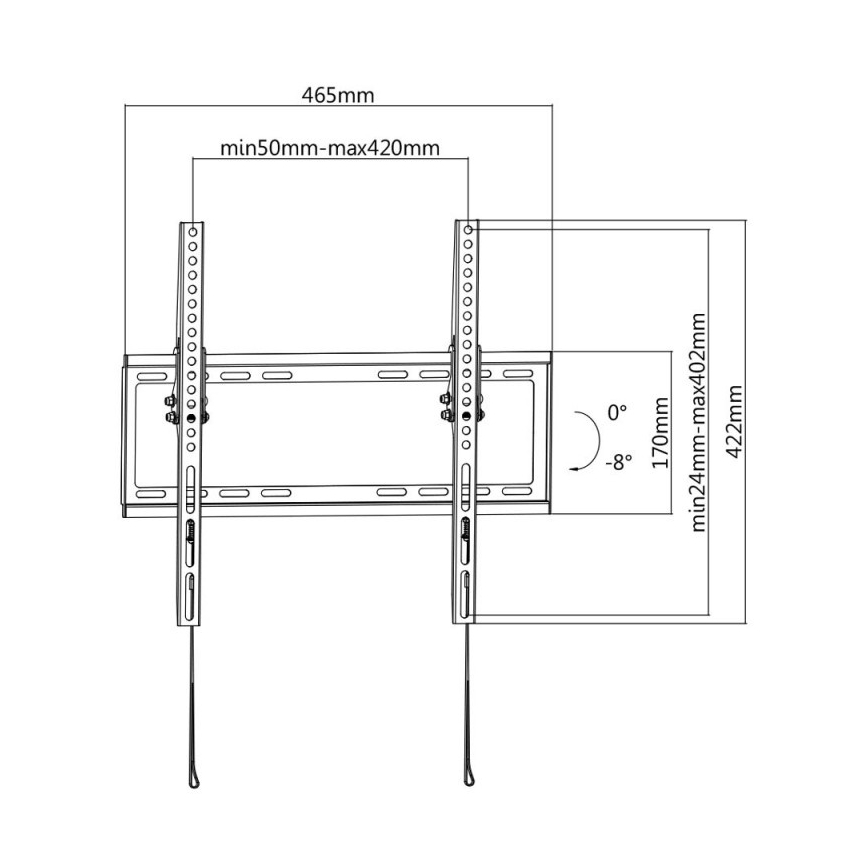 MK FLORIA MKF-20DN447 - Klappbare TV-Wandhalterung 65" schwarz