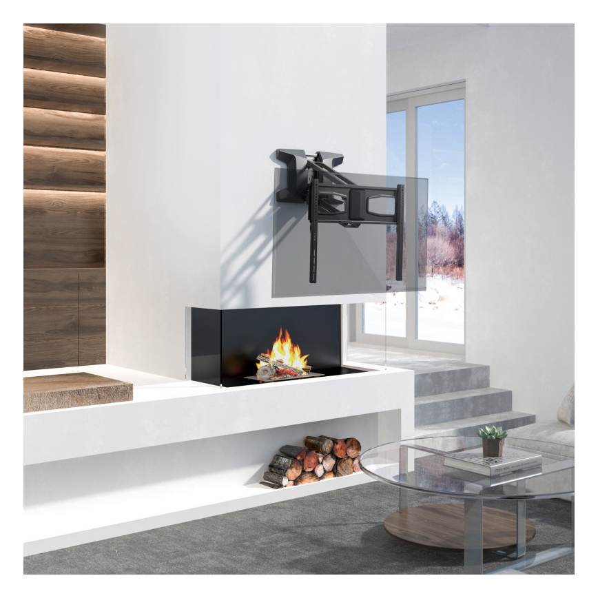 MK FLORIA MKF-21DM647 - Wandhalterung mit Gelenk für 70 Fernseher schwarz + Fernbedienung