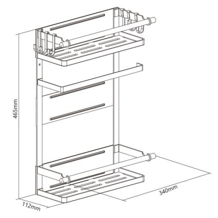MK FLORIA MKF-21MG01W - Magnetischer Organizer  46,5x34 cm weiß