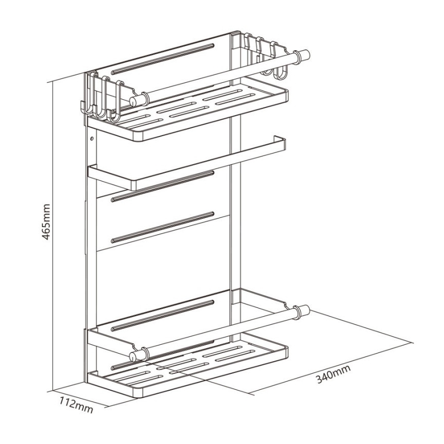 MK FLORIA MKF-21MG01W - Magnetischer Organizer  46,5x34 cm weiß