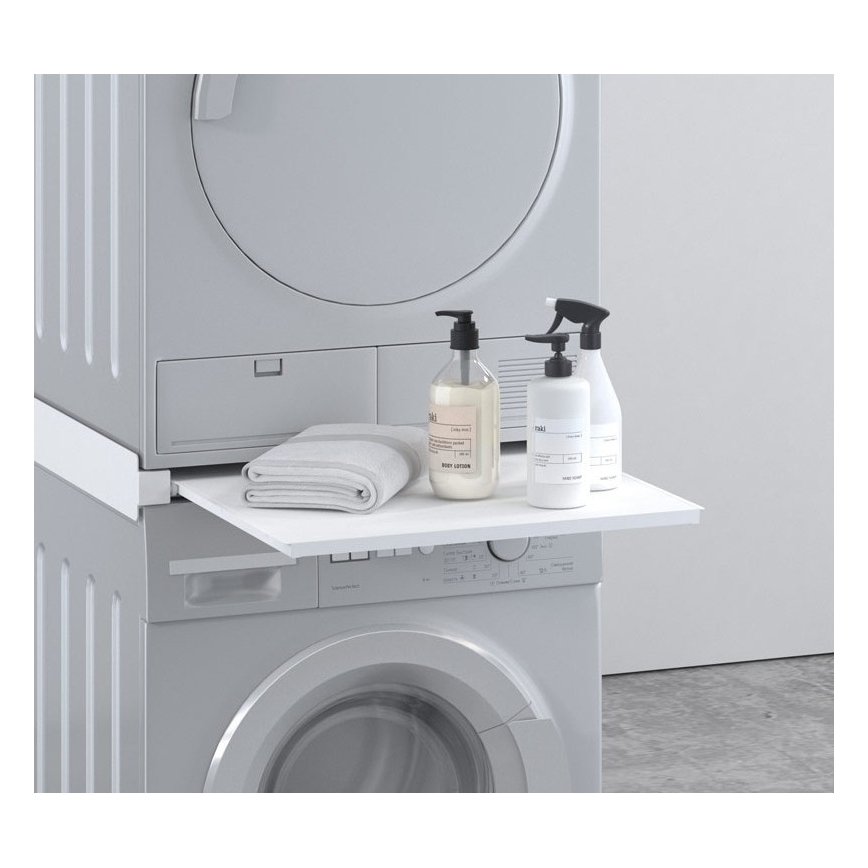 MK FLORIA MKF-23MZ601 - Zwischenbausatz für Waschmaschine und Trockner mit Auszug 60 cm weiß