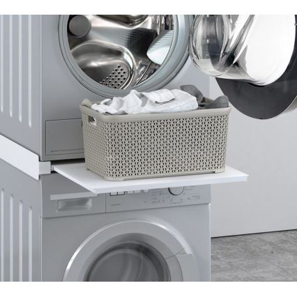 MK FLORIA MKF-23MZ601 - Zwischenbausatz für Waschmaschine und Trockner mit Auszug 60 cm weiß