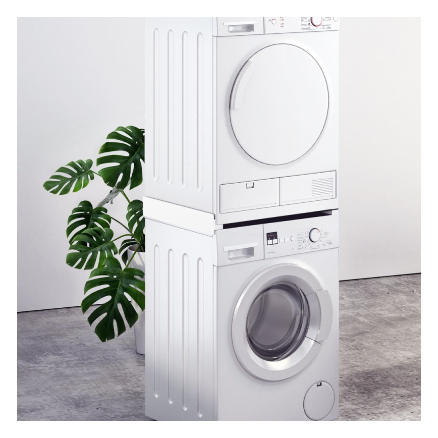 MK FLORIA Superior Tower Slim - Zwischenstück für Waschmaschine und Trockner 66 cm weiß