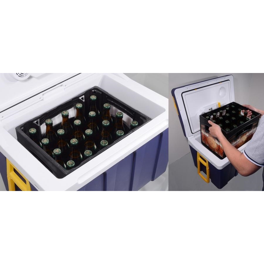 Mobile Kühlbox 60W/230/12V 50 l blau/gelb