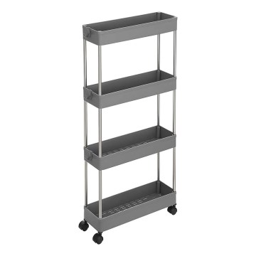 Mobiler Aufbewahrungswagen MARGE – grau