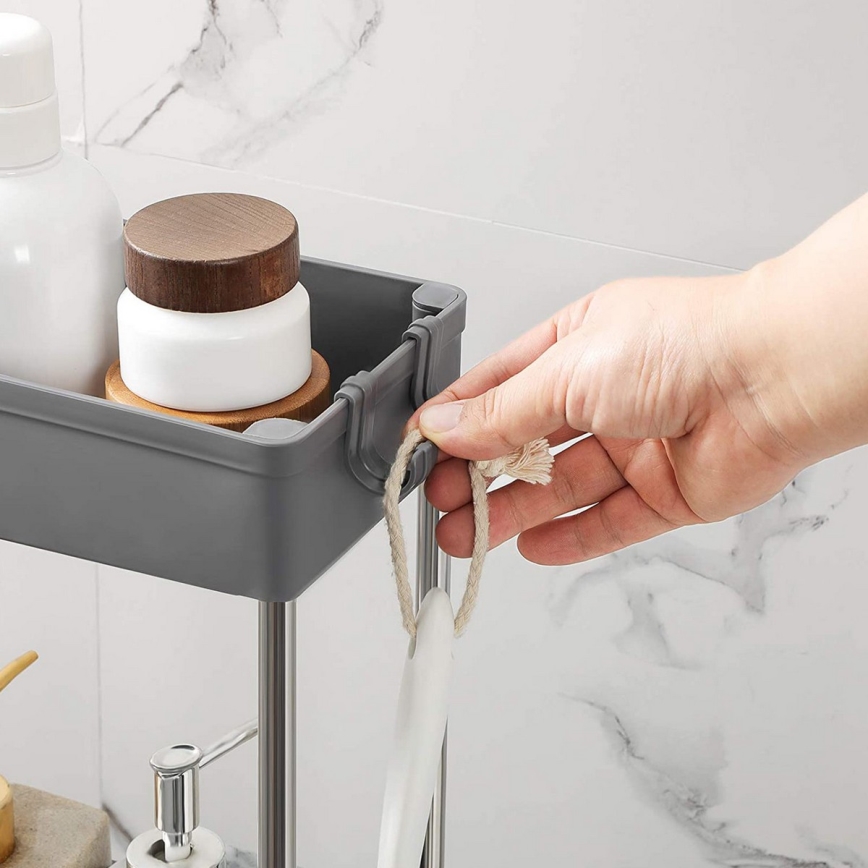 Mobiler Aufbewahrungswagen MARGE – grau