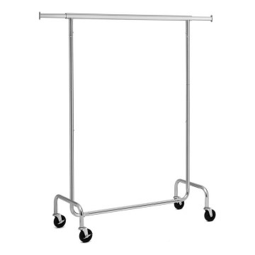 Mobiler Garderobenständer JEAN 110/150x160x45 cm silber