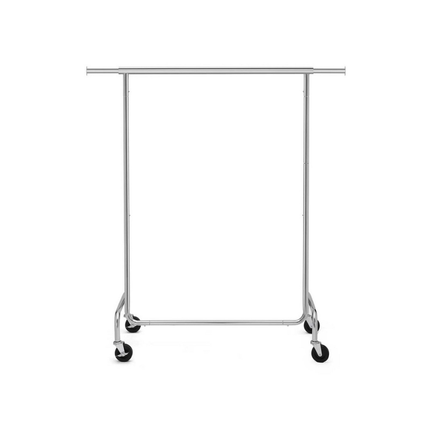 Mobiler Garderobenständer JEAN 110/150x160x45 cm silber