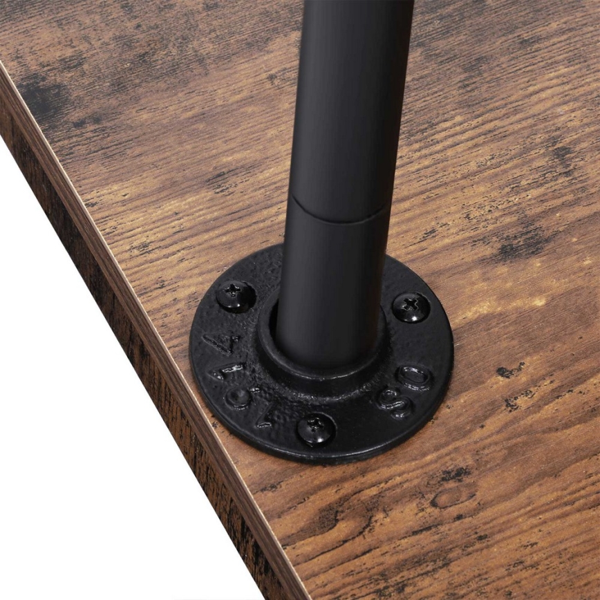 Mobiler Garderobenständer LINEA braun/schwarz