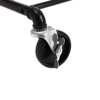 Mobiler Garderobenständer LINEA – schwarz