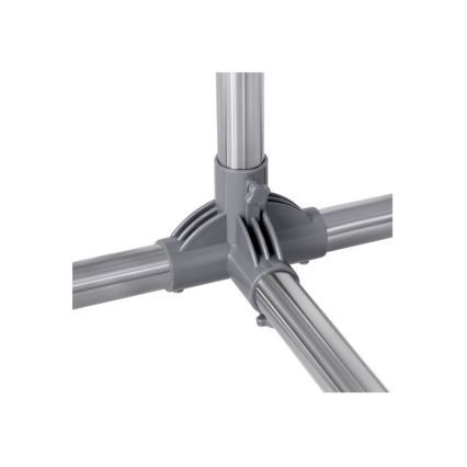 Mobiler Garderobenständer LINEA, silber