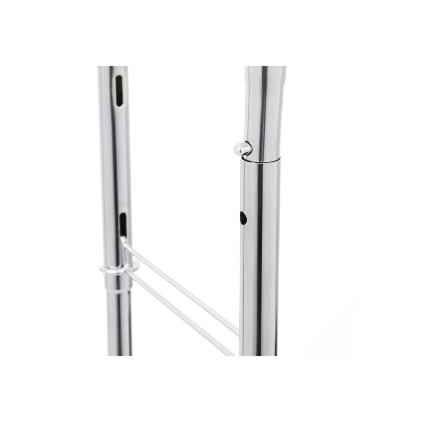 Mobiler Garderobenständer LINEA, silber