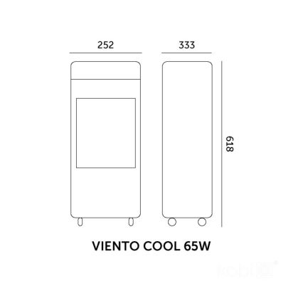 Mobiler Luftkühler VIENTO COOL 65W/230V weiß + Fernbedienung