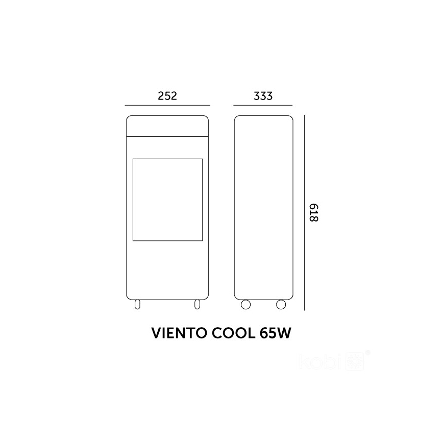 Mobiler Luftkühler VIENTO COOL 65W/230V weiß + Fernbedienung