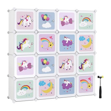 Modulare Kinderschrank mit Aufbewahrungsboxen ANET, bunt