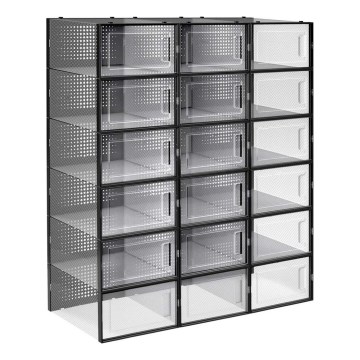 Modulares BOXIFY-Regal mit Fächern, schwarz