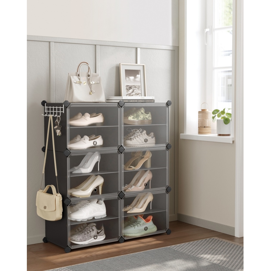 Modulares Regal mit Fächern BOXIFY schwarz