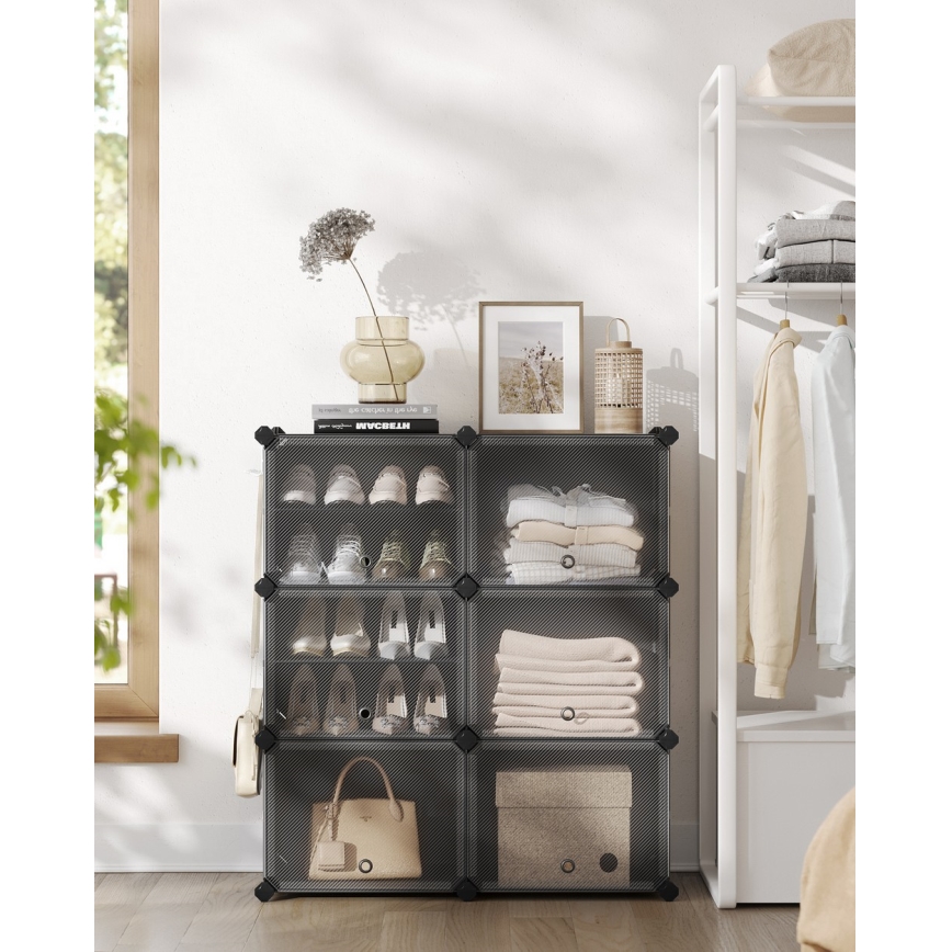 Modulares Regal mit Fächern BOXIFY schwarz