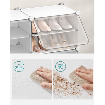 Modulares Regal mit Fächern BOXIFY, weiß