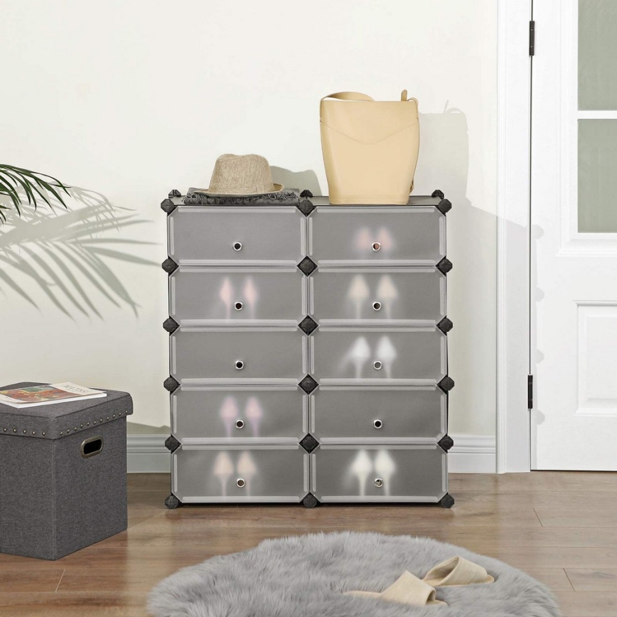 Modulares Regal mit Schubladen BOXIFY, schwarz