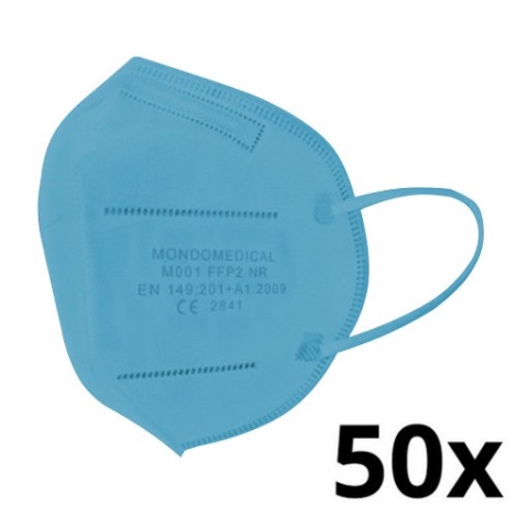 Mondo Medical Atemschutzmaske FFP2 NR Hellblau 50 Stk.