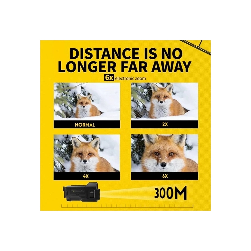 Monokulares Nachtsichtgerät 6x25 2000 mAh