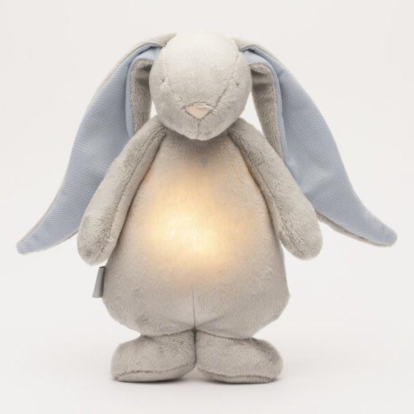 Moonie - Kuscheltier mit Melodie und Licht 2.0 Hase Himmelblau