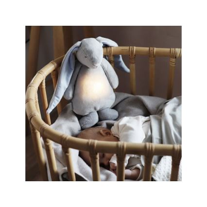 Moonie - Kuscheltier mit Melodie und Licht 2.0 Hase Himmelblau