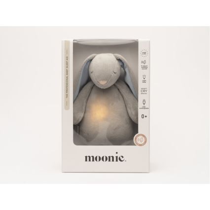 Moonie - Kuscheltier mit Melodie und Licht 2.0 Hase Himmelblau