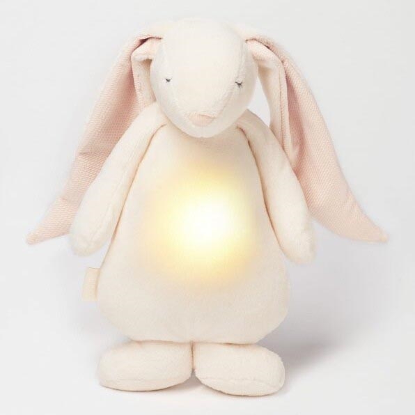 Moonie - Kuscheltier mit Melodie und Licht 2.0 Hase puderfarben