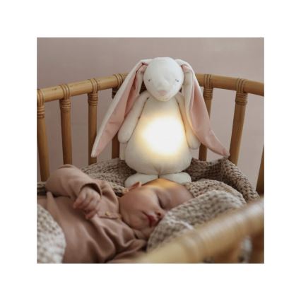 Moonie - Kuscheltier mit Melodie und Licht 2.0 Hase puderfarben