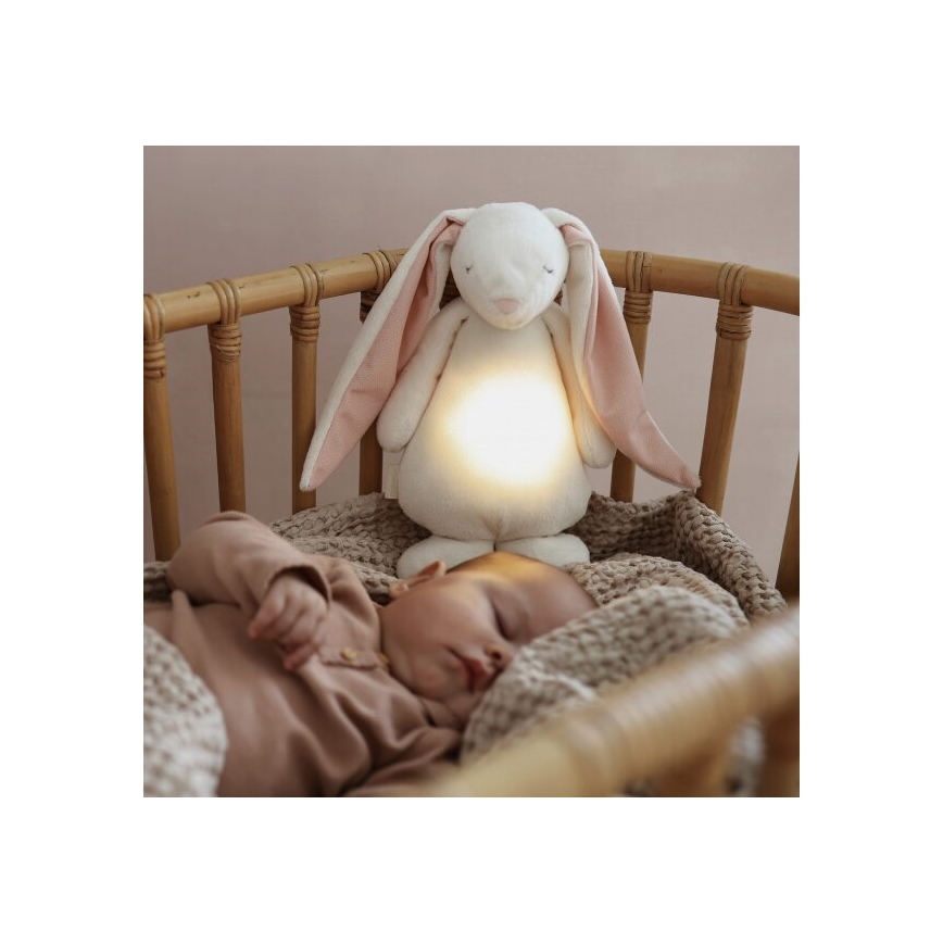 Moonie - Kuscheltier mit Melodie und Licht 2.0 Hase puderfarben