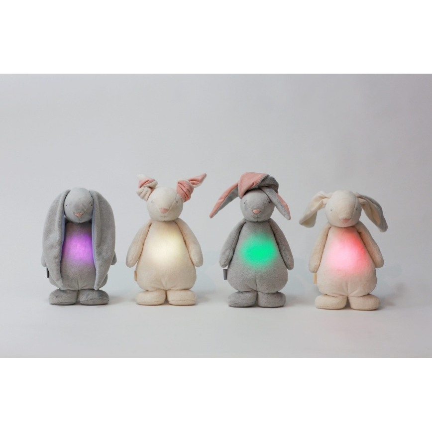 Moonie - Kuscheltier mit Melodie und Licht Häschen cremefarben