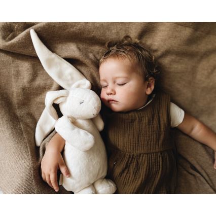 Moonie - Kuscheltier mit Melodie und Licht Hase 2.0 organic Cappuccino