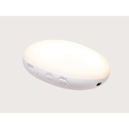 Moonie - Kuscheltier mit Melodie und Licht Hase 2.0 organic grau