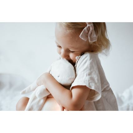 Moonie - Kuscheltier mit Melodie und Licht Hase 2.0 organic Polar