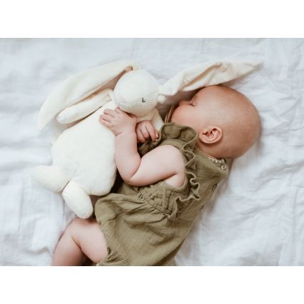 Moonie - Kuscheltier mit Melodie und Licht Hase 2.0 organic Polar