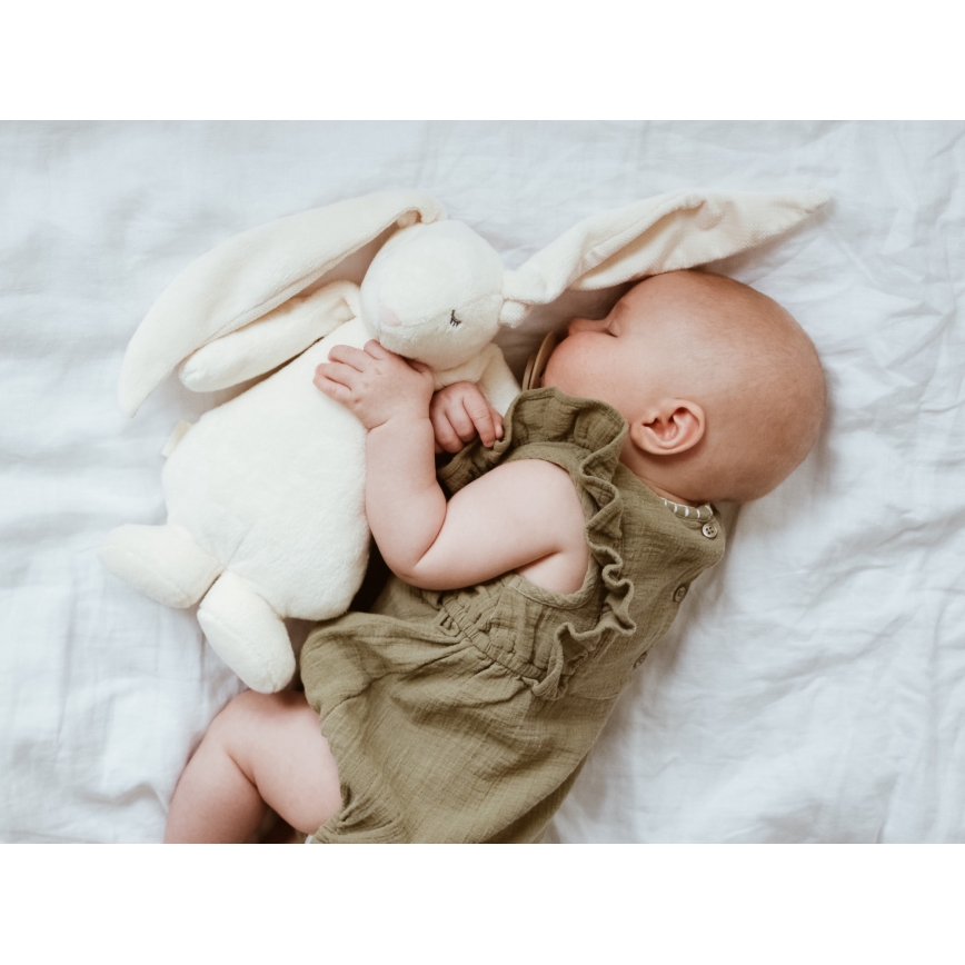 Moonie - Kuscheltier mit Melodie und Licht Hase 2.0 organic Polar