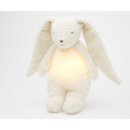Moonie - Kuscheltier mit Melodie und Licht Hase 2.0 organic Polar