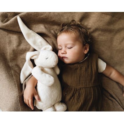 Moonie - Kuscheltier mit Melodie und Licht Hase 2.0 organic Sand