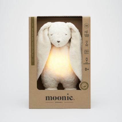 Moonie - Kuscheltier mit Melodie und Licht Hase ökologisch Polar Natur